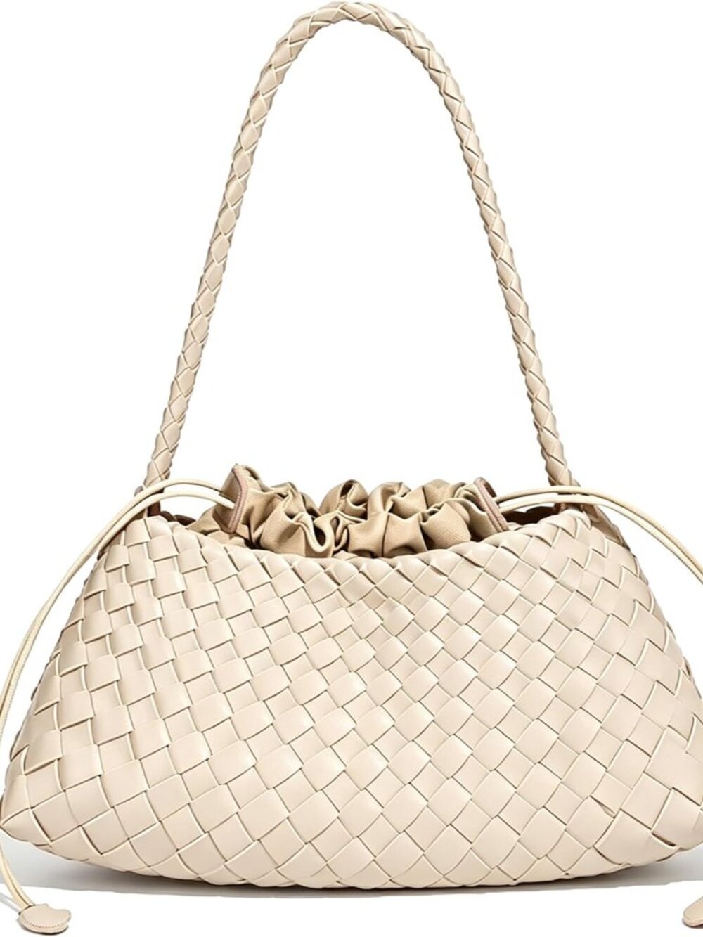 Woven Shoulder Bags for Women Vintage Tote Purse Slouchy Woven Hobo Bags Braided